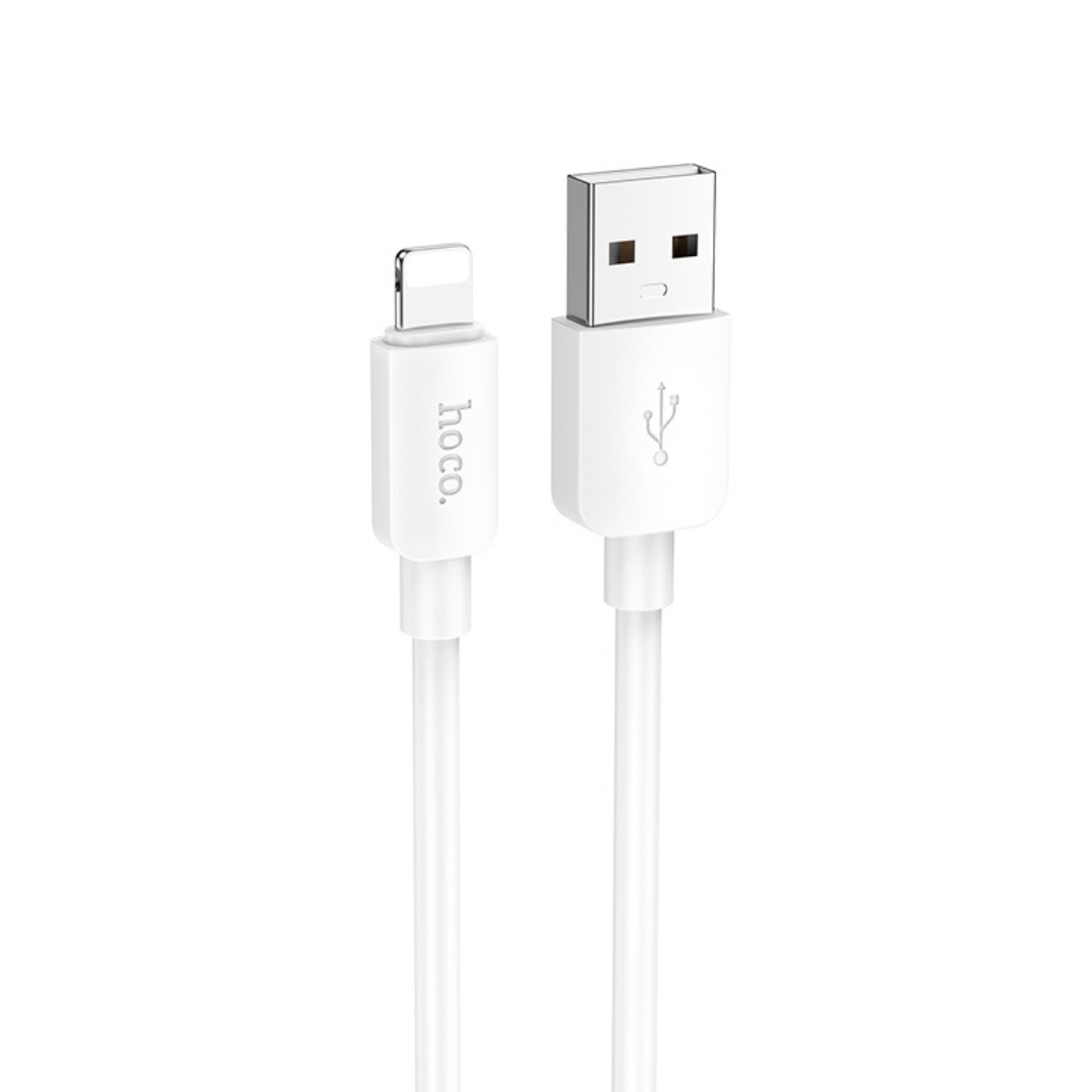HOCO Кабел USB-A - Lightning, 1м, 2.4A, Gratified /бял/ - X96