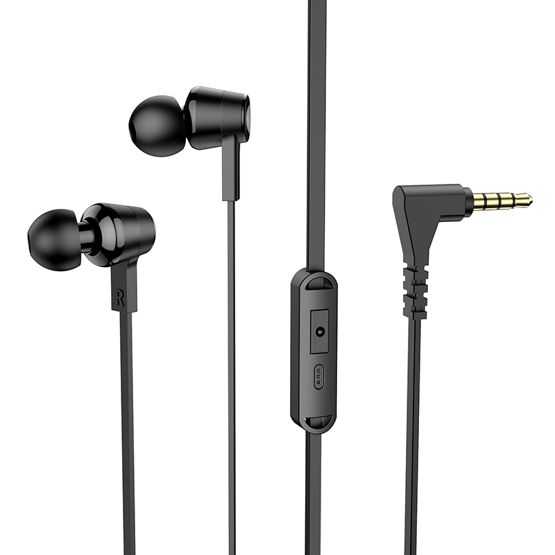 HOCO HF Oceanic universal, 3.5mm, с микрофон /черен/ - M86