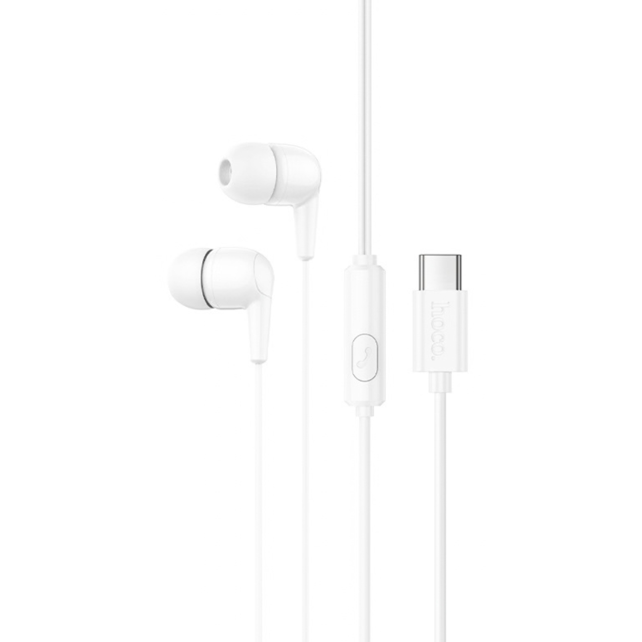 HOCO HF Enjoy wired, Type-C, с микрофон /бял/ - M97
