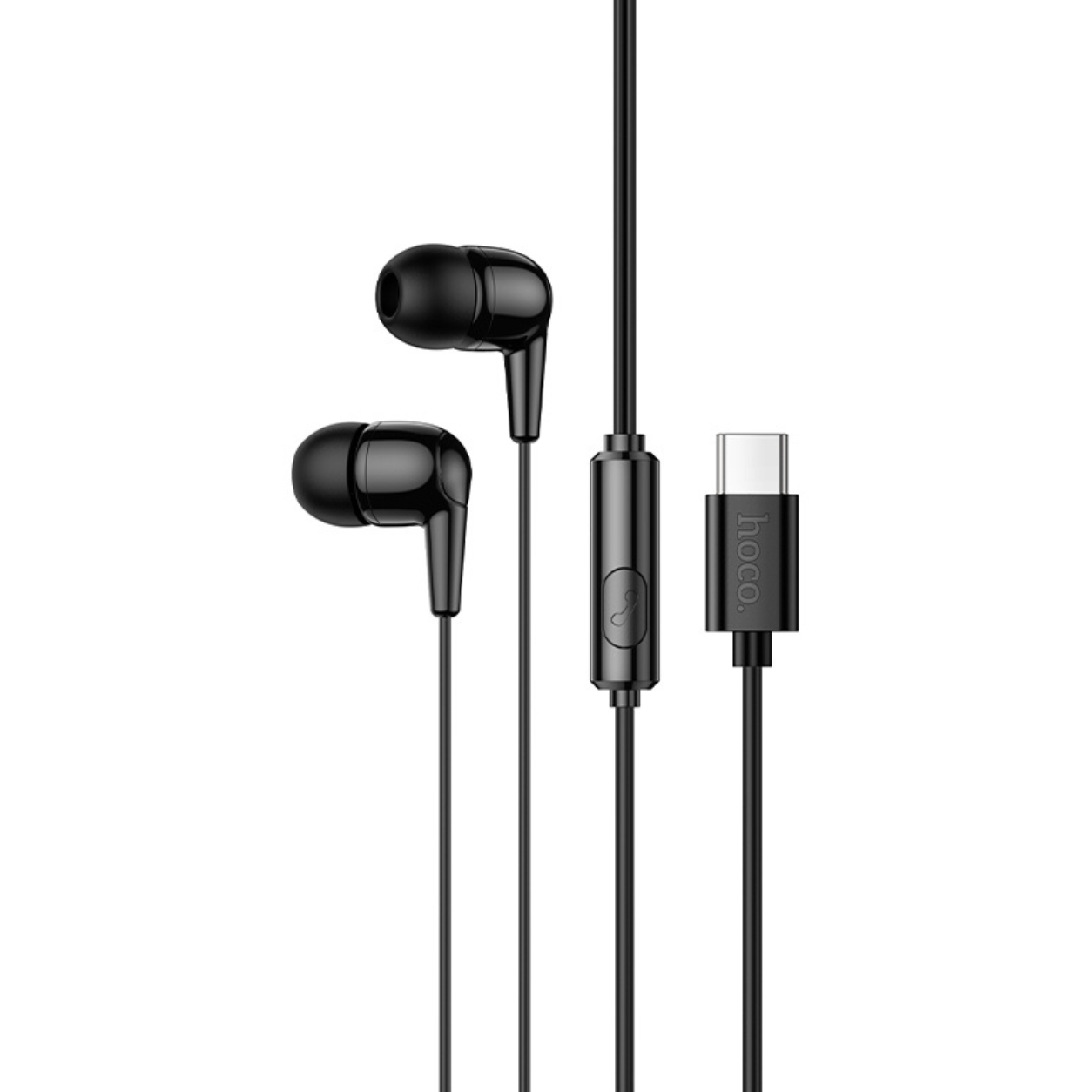 HOCO HF Enjoy wired, Type-C, с микрофон /черен/ - M97
