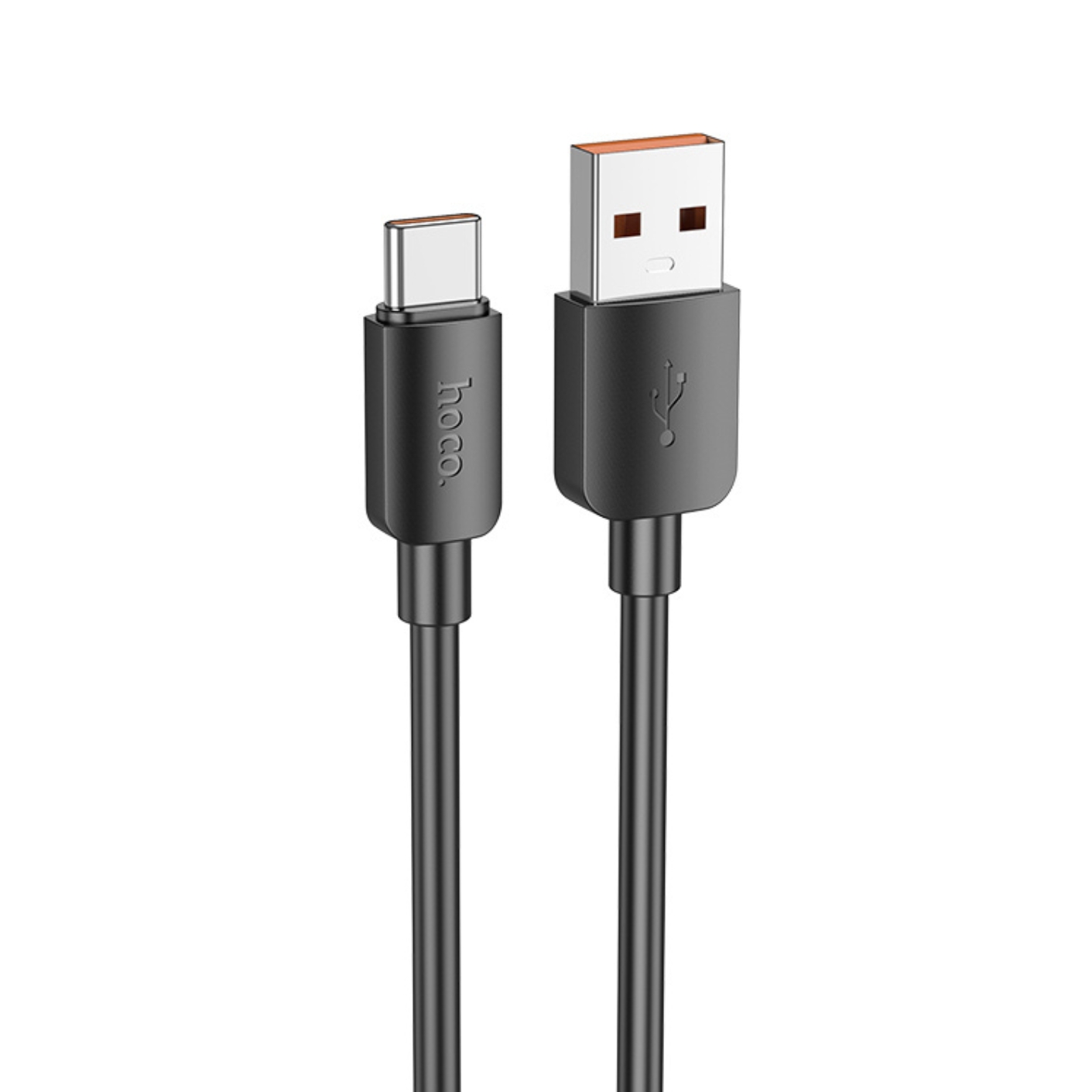 HOCO Кабел USB-A - Type-C, 1м, 100W, Hyper /черен/ - X96