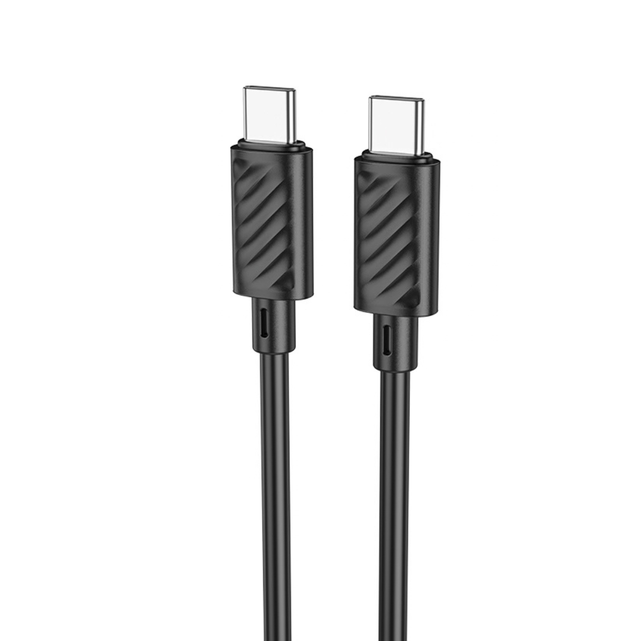 HOCO Кабел Type-C - Type-C, 2м, 60W, Gratified /черен/ - X88