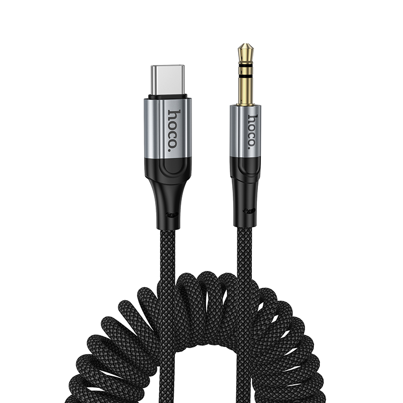 HOCO Аудио кабел от Type-C /м/ към AUX/м/ 3.5mm, 1.5м, Nuevo digital /черен/ - UPA33B