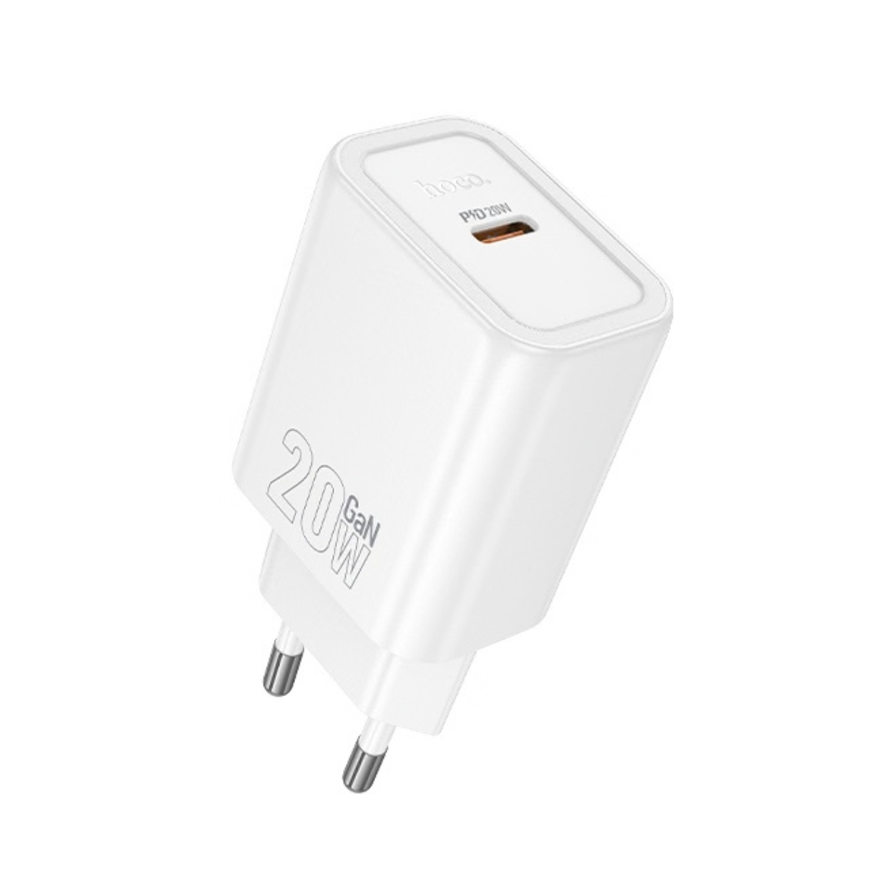 HOCO 220V 20W, GaN, USB-C, Gentle /бял/ - N60