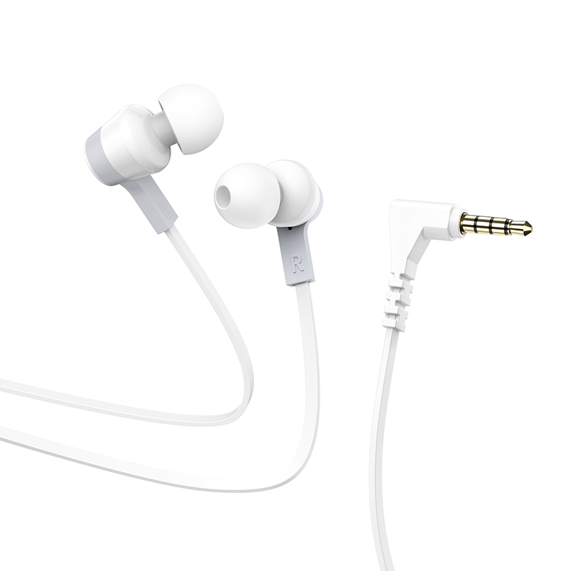 HOCO HF Oceanic universal, 3.5mm, с микрофон /бял/ - M86
