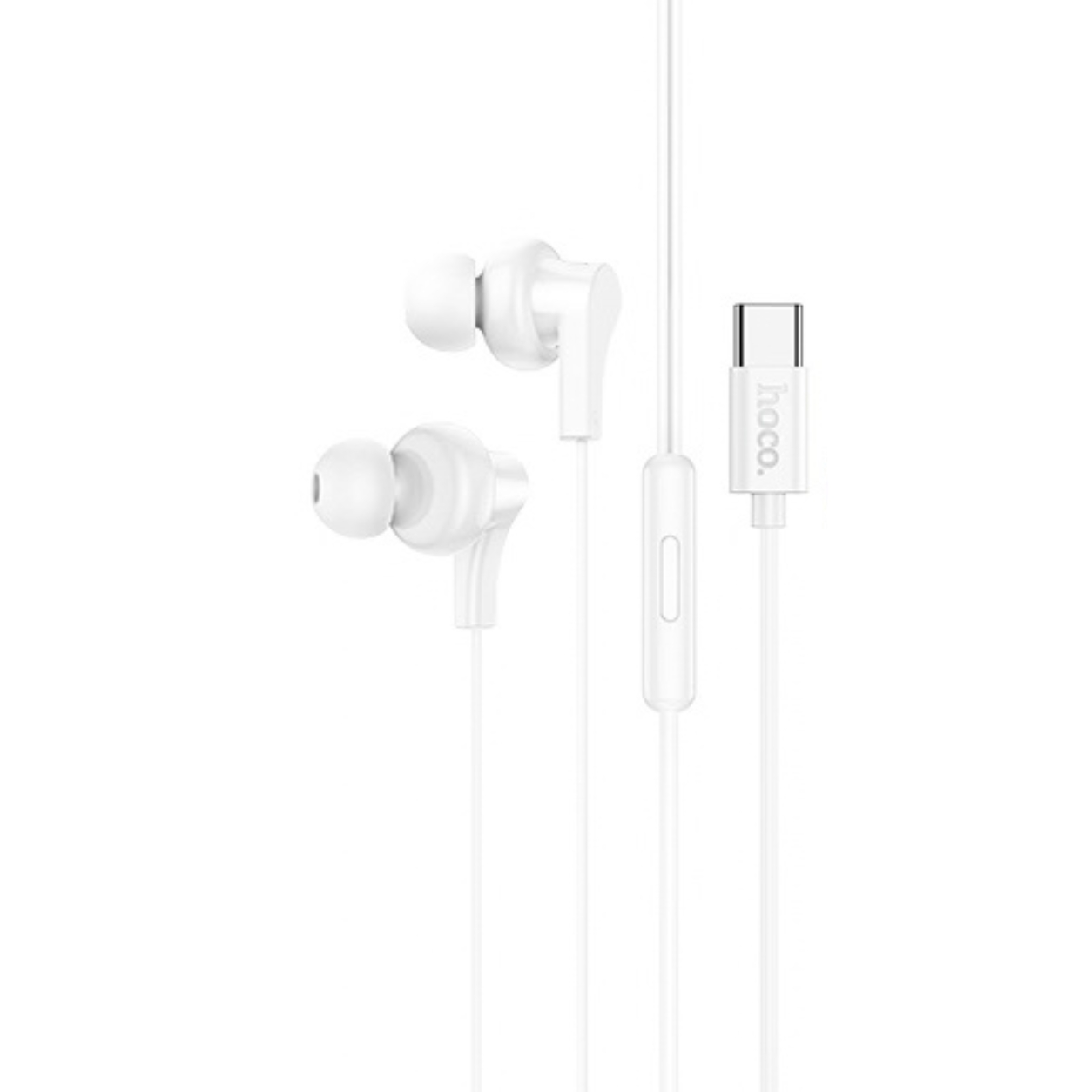 HOCO HF Jia digital, Type-C, с микрофон /бял/ - M114