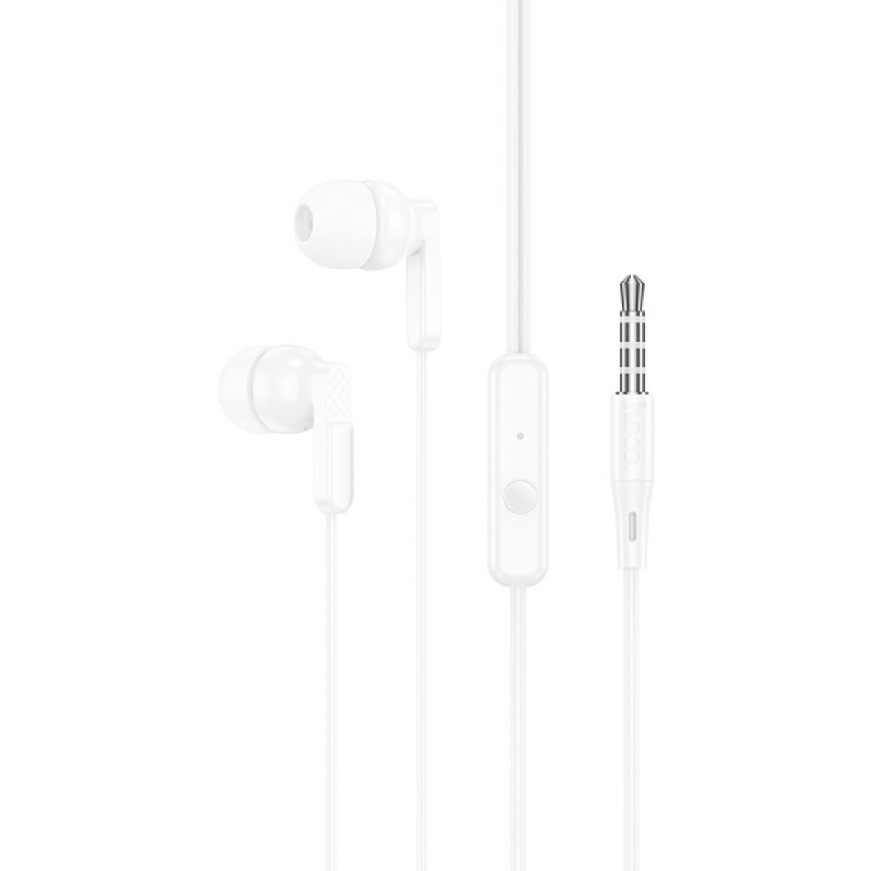 HOCO HF Bright, 3.5mm, с микрофон /бял/ - M121