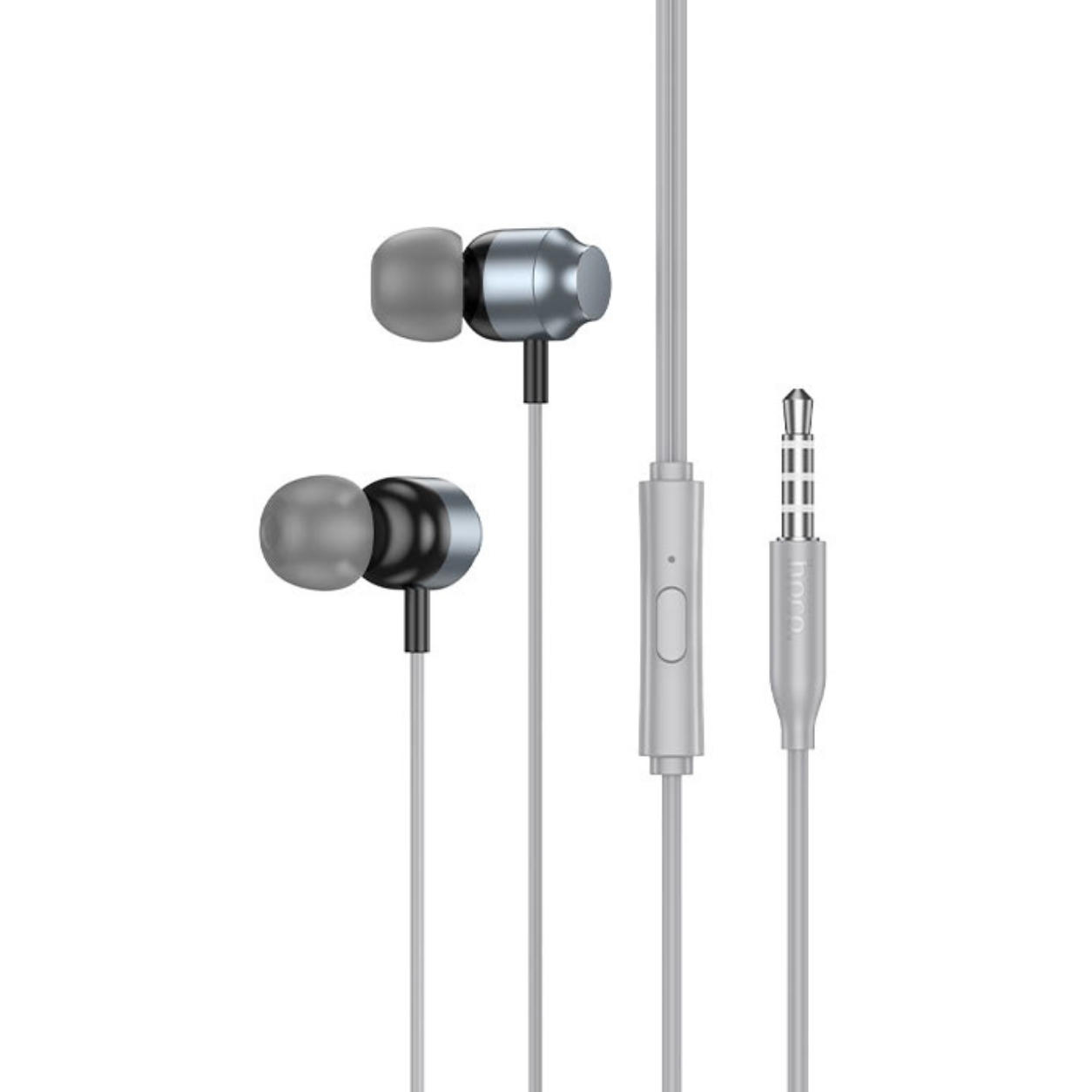 HOCO HF Power digital, 3.5mm, с микрофон /сив/ - M122