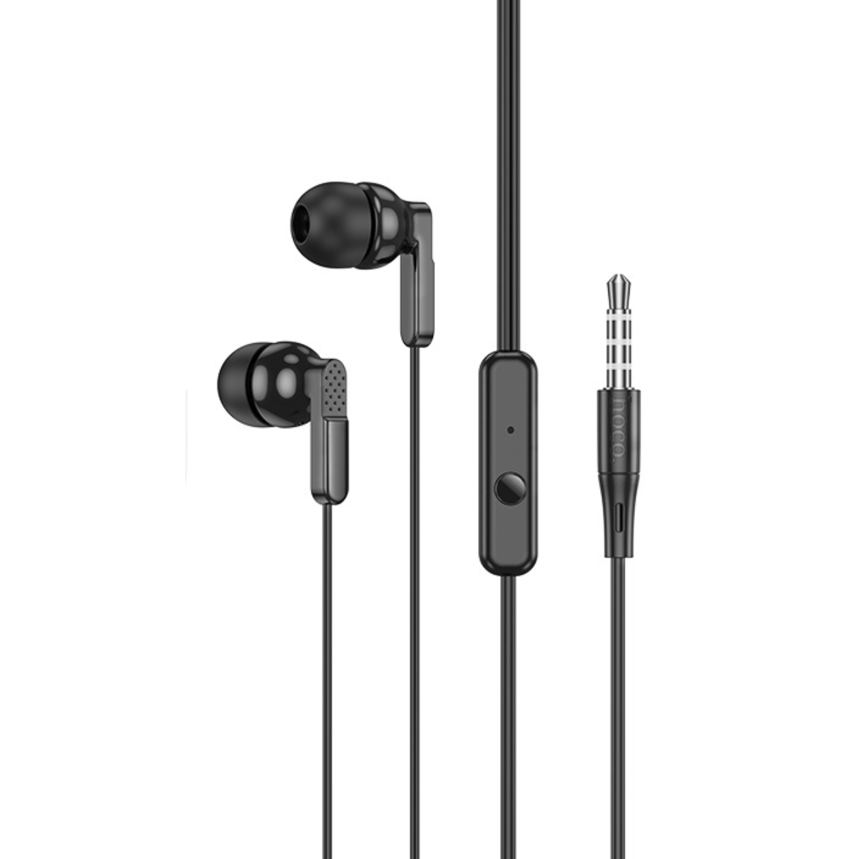 HOCO HF Bright, 3.5mm, с микрофон /черен/ - M121