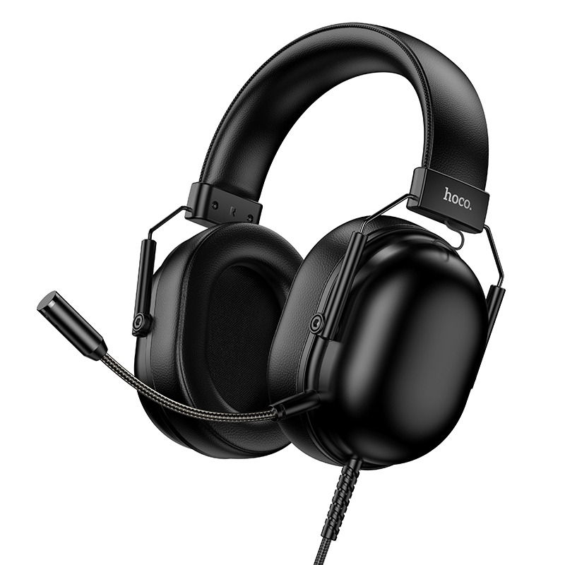 HOCO HF Dynamic Gaming Headset, с микрофон, wired: USB-A /черен/ - W113