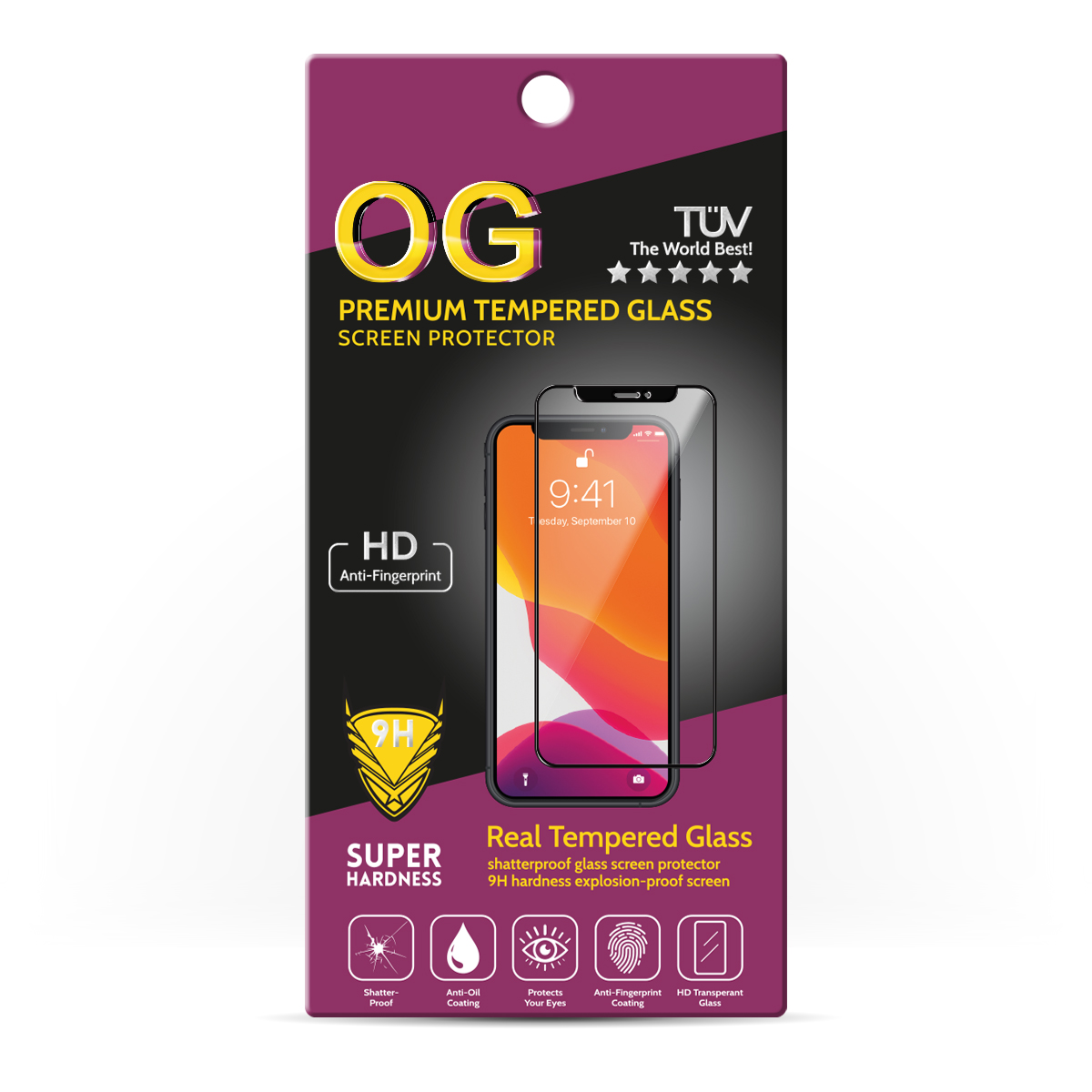 OG Tempered Glass Apple iPhone 6 /бяло/